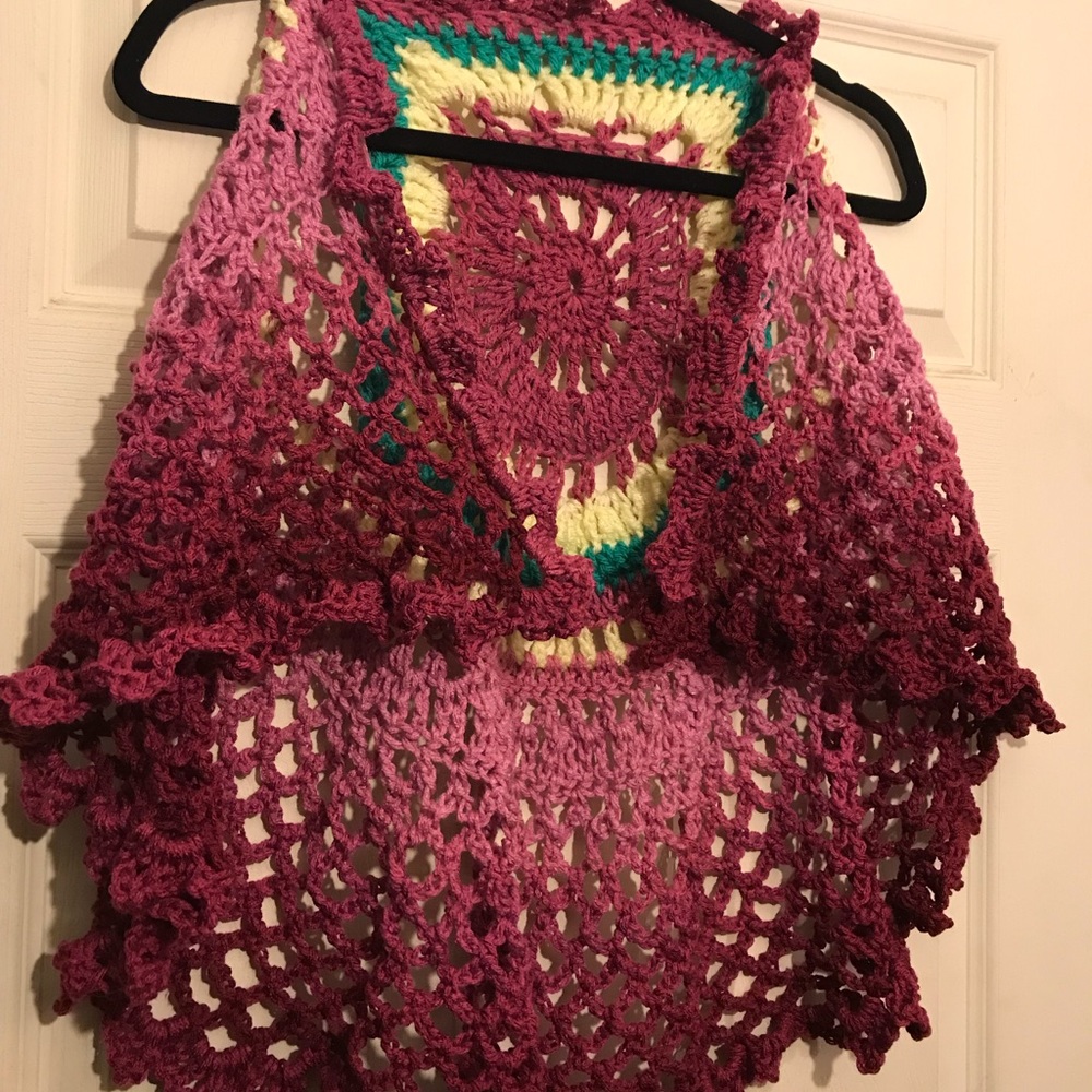 Handmade Crochet  boho vest